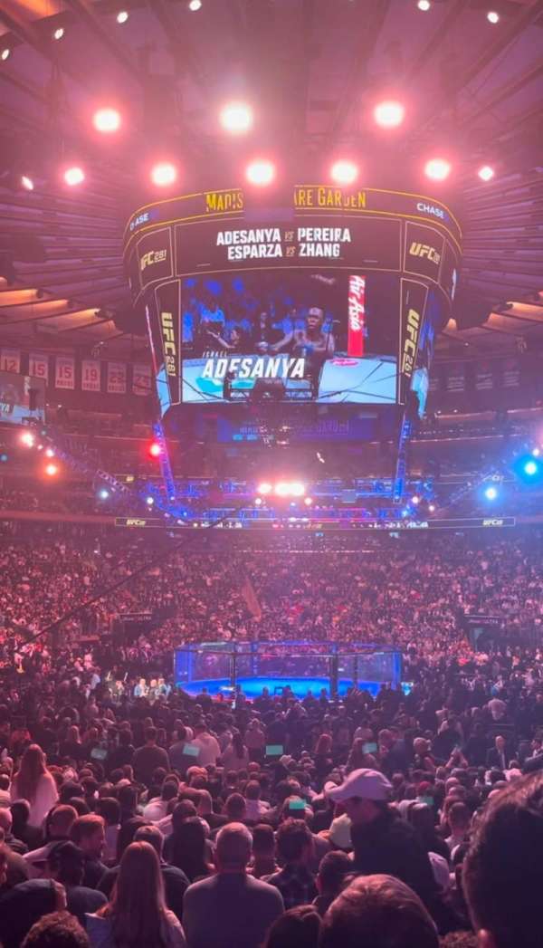 Madison Square Garden, section: 102, row: 9, seat: 12