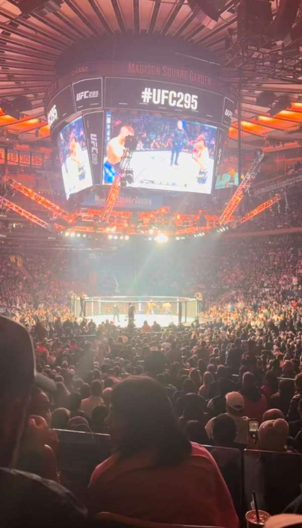 Madison Square Garden, section: 111, row: 8, seat: 8