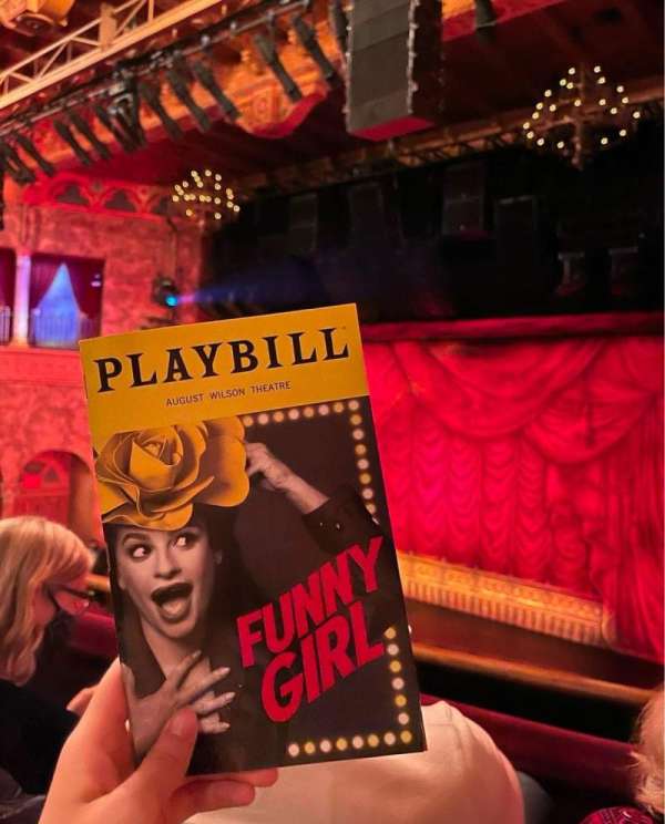 August Wilson Theatre, section: Mezzanine R, row: B, seat: 14