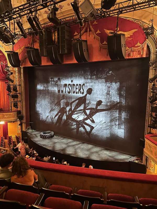Bernard B. Jacobs Theatre, section: Mezzanine R, row: D, seat: 17