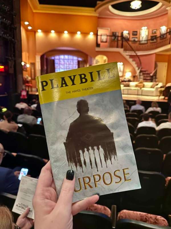 Hayes Theater, section: Orchestra C, row: K, seat: 102