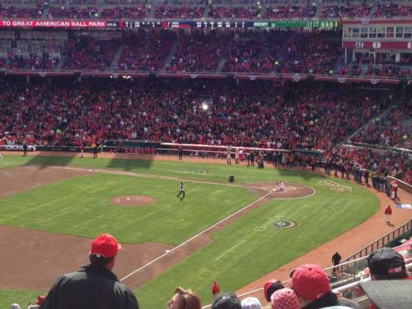 Great American Ball Park, section: 412, row: F, seat: 3