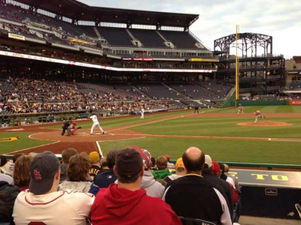 PNC Park, section: 112, row: A, seat: 5