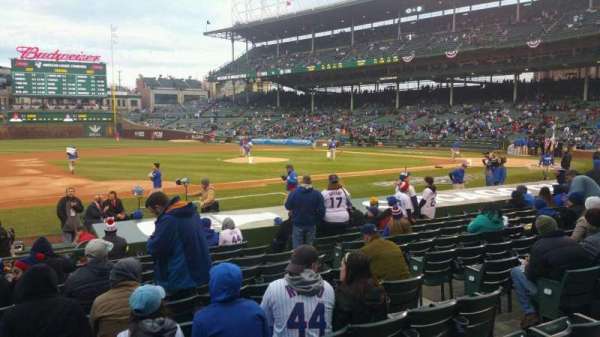Wrigley Field, section: 110, row: 1, seat: 10
