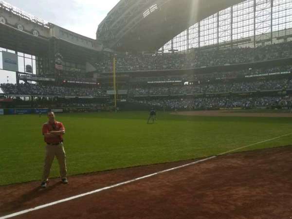 American Family Field, section: 128, row: 1, seat: 4