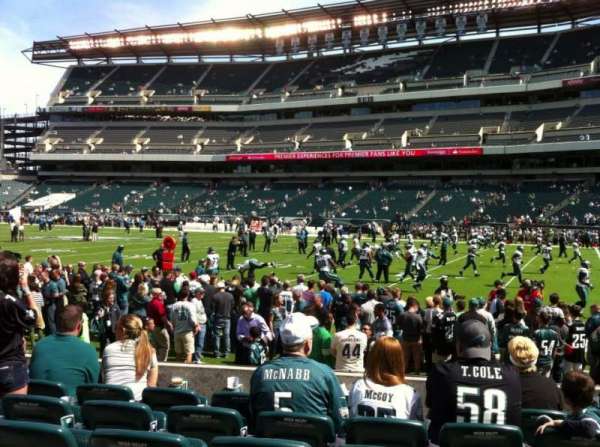 Lincoln Financial Field, section: 105, row: 6, seat: 17