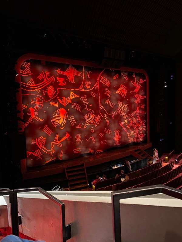 Minskoff Theatre, section: Mezzanine, row: CC, seat: 3