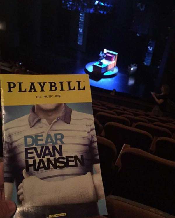 Music Box Theatre, section: Mezzanine R, row: L, seat: 26