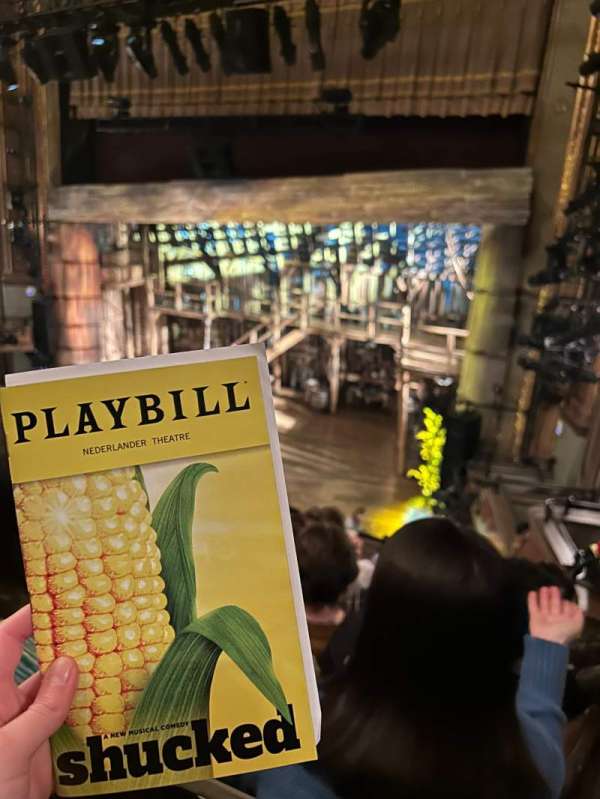 Nederlander Theatre, section: Mezzanine R, row: F, seat: 24