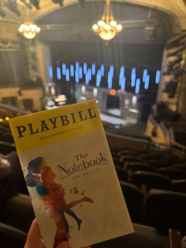 Gerald Schoenfeld Theatre, section: Mezzanine R, row: J, seat: 26
