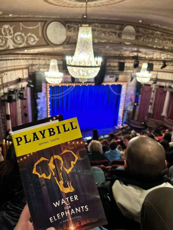 Imperial Theatre, section: Rear Mezzanine LC, row: H, seat: 207