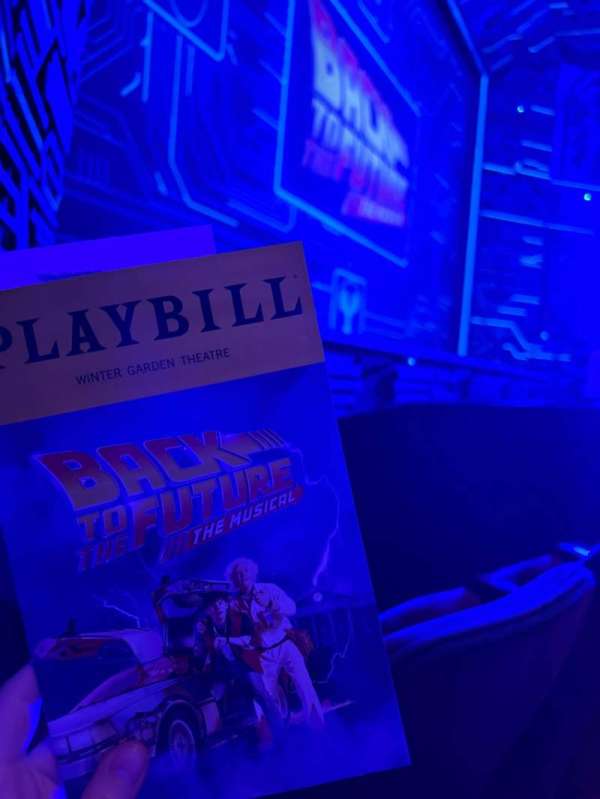 Winter Garden Theatre, section: Orchestra L, row: B, seat: 13