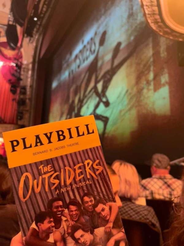 Bernard B. Jacobs Theatre, section: Orchestra R, row: D, seat: 12