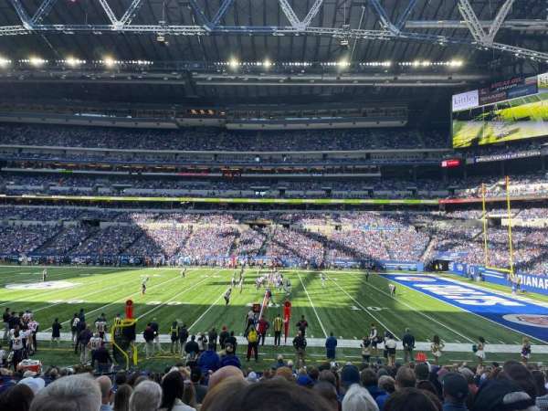 Lucas Oil Stadium, section: 110, row: 18, seat: 21