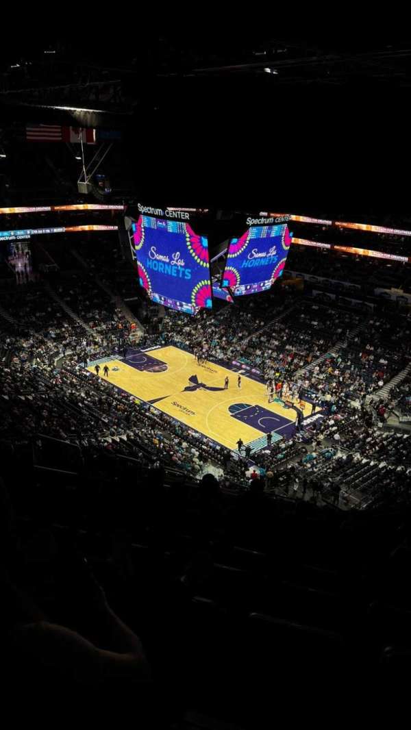 Spectrum Center, section: 221, row: S, seat: 21