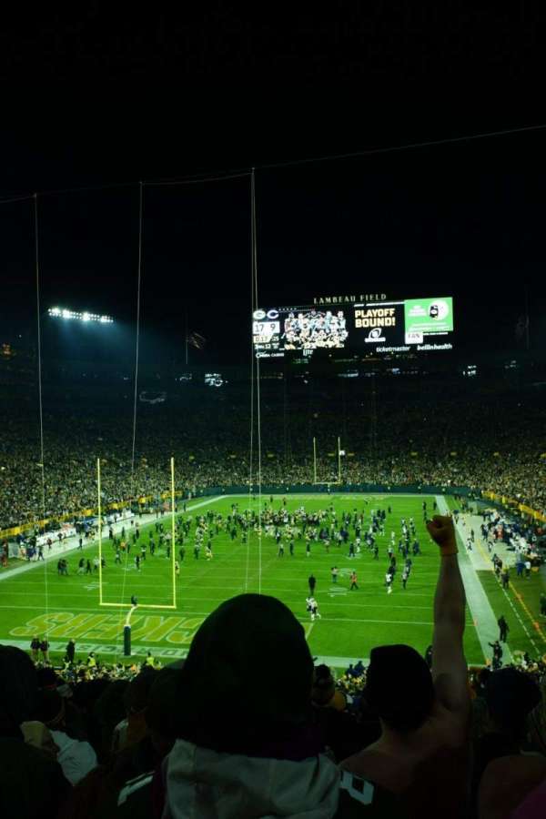 Lambeau Field, section: Lower Level, row: 51, seat: 40