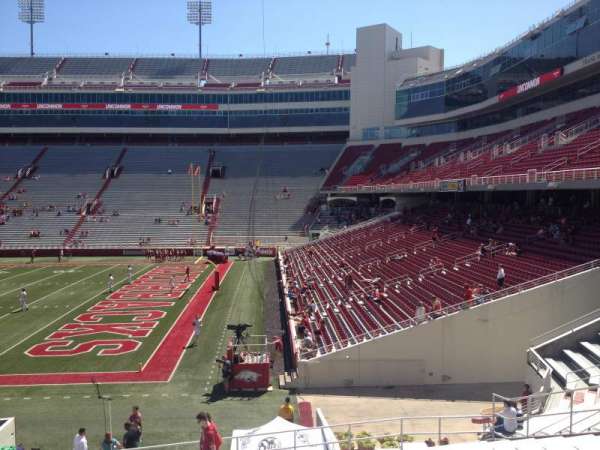 Razorback Stadium, section: W101, row: 22, seat: 20