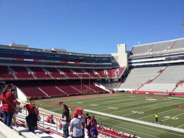 Razorback Stadium, section: E122, row: 22, seat: 20