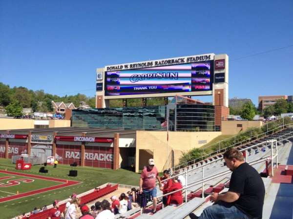 Razorback Stadium, section: E122, row: 22, seat: 20