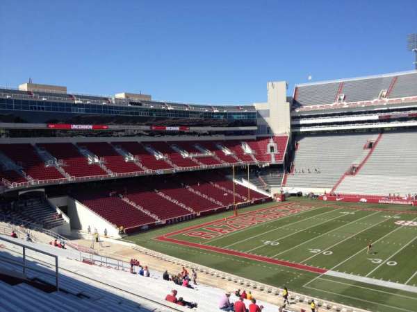 Razorback Stadium, section: E123, row: 44, seat: 20