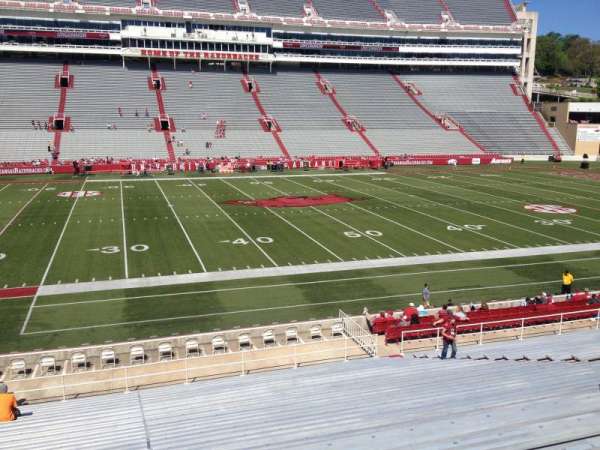 Razorback Stadium, section: E124, row: 22, seat: 20