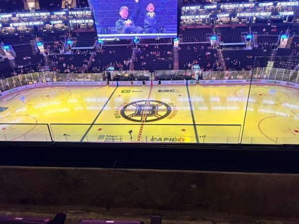 TD Garden, section: 316, row: 2, seat: 1