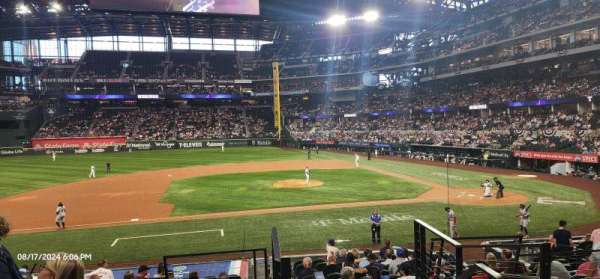 Globe Life Field, section: 8, row: 13, seat: 21