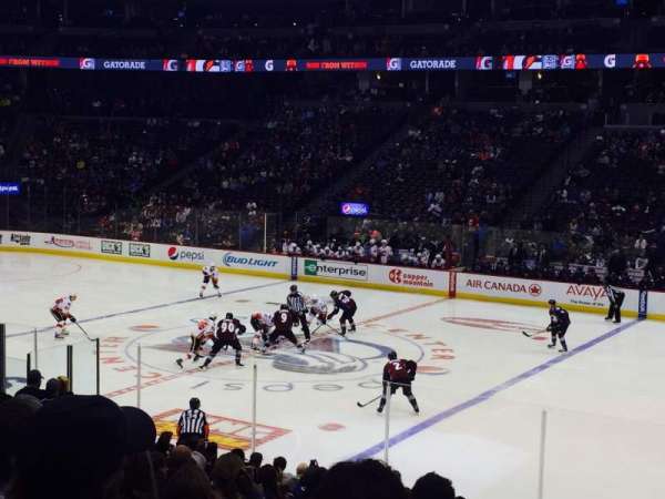 Ball Arena, section: 122, row: 18, seat: 5