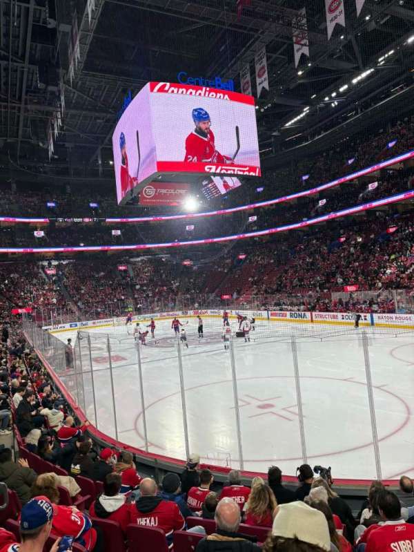 Centre Bell, section: 109, row: C, seat: 3