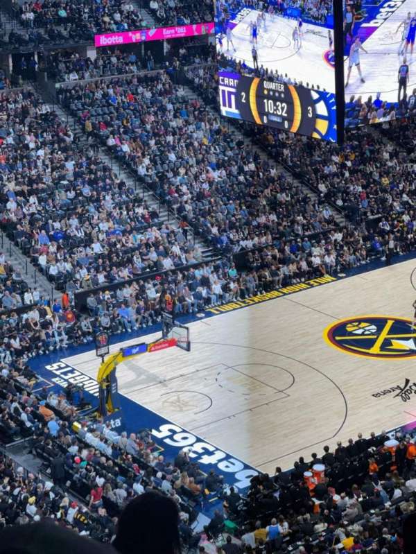 Ball Arena, section: 312, row: 11, seat: 5