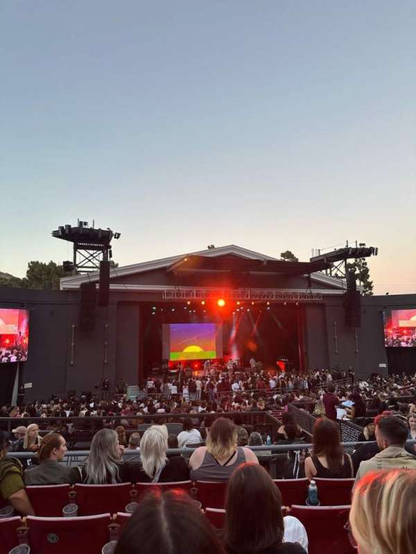 The Greek Theatre, section: B Left, row: E, seat: 13