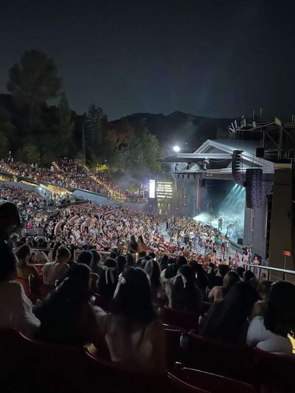 The Greek Theatre, section: South Terrace, row: F, seat: 82