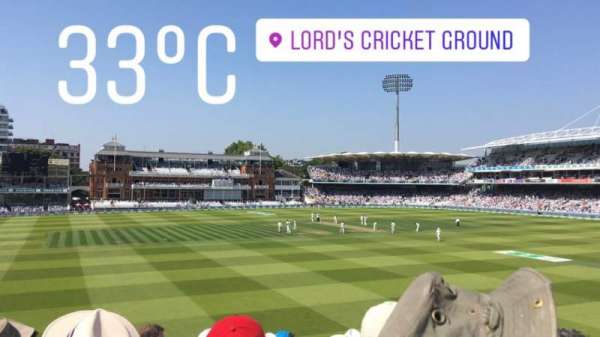 Lord's Cricket Ground, section: Edrich Stand Upper 11, row: H, seat: 30