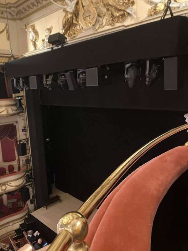 Noël Coward Theatre, section: Grand Circle, row: AA, seat: 4