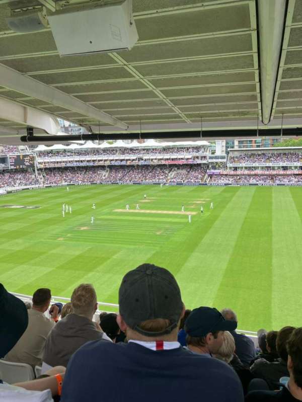 Lord's Cricket Ground, section: Grand Stand Upper 10, row: L, seat: 5