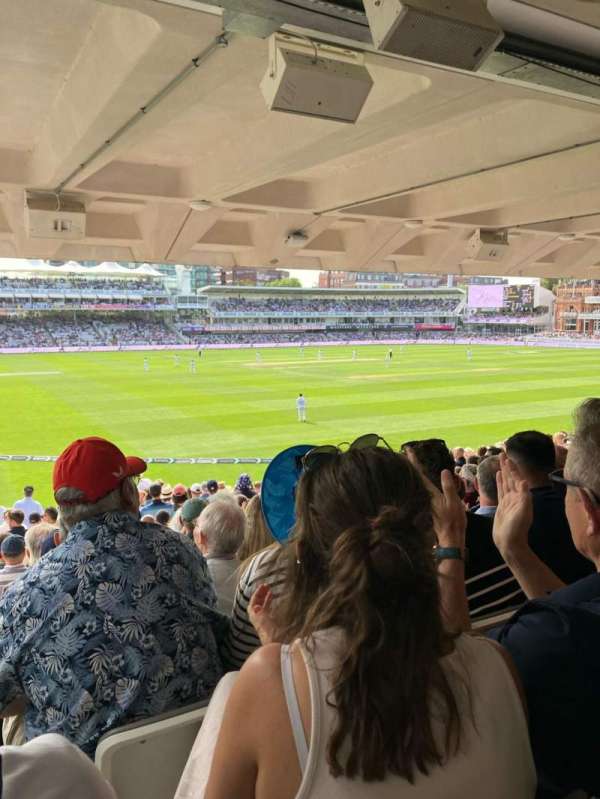 Lord's Cricket Ground, section: Grand Stand Lower 8, row: 20, seat: 178
