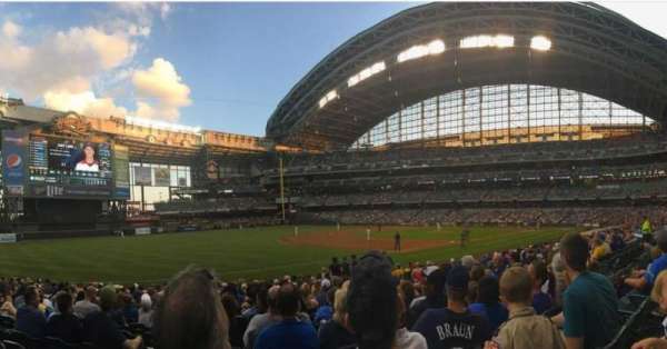 American Family Field, section: 127, row: 23, seat: 16
