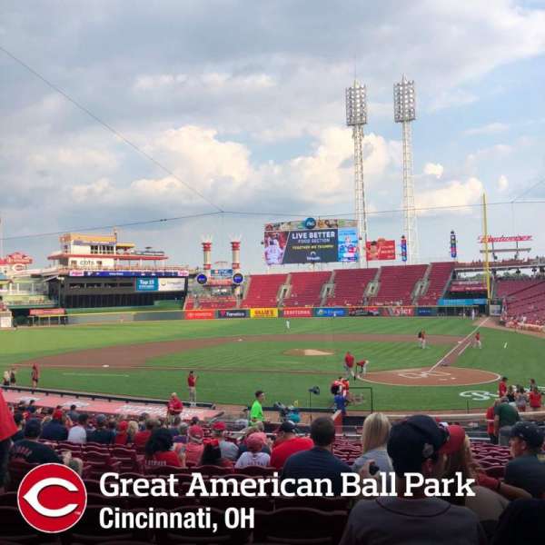 Great American Ball Park, section: 120, row: EE, seat: 8