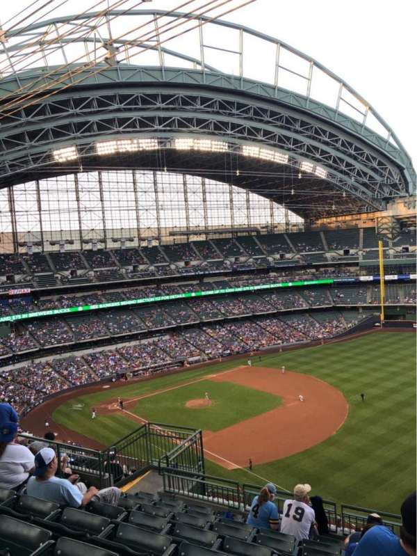 American Family Field, section: 409, row: 15, seat: 12