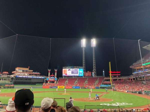 Great American Ball Park, section: 120, row: R, seat: 1
