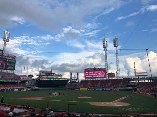 Great American Ball Park, section: 121, row: V, seat: 13