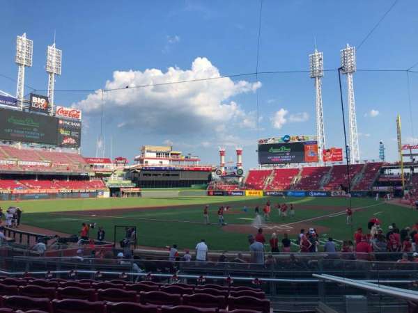 Great American Ball Park, section: 121, row: T, seat: 1