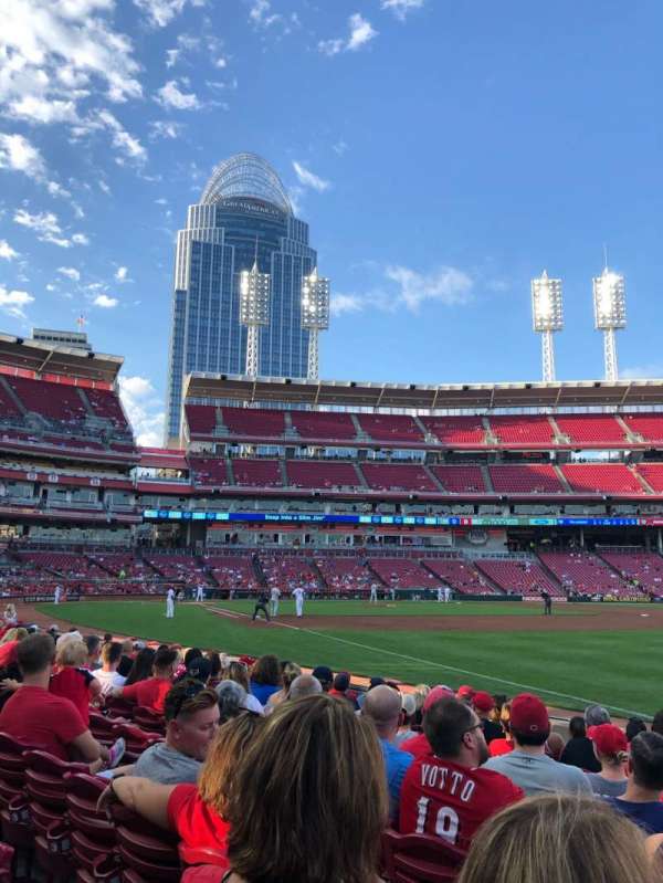 Great American Ball Park, section: 135, row: I, seat: 6