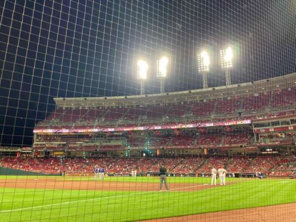 Great American Ball Park, section: 112, row: B, seat: 9