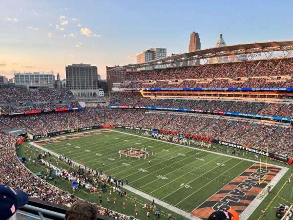 Paycor Stadium, section: 304, row: 3, seat: 6