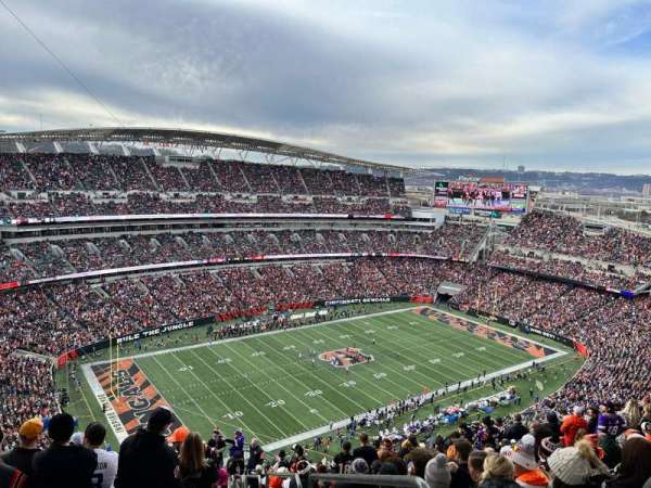 Paycor Stadium, section: 346, row: 29, seat: 1