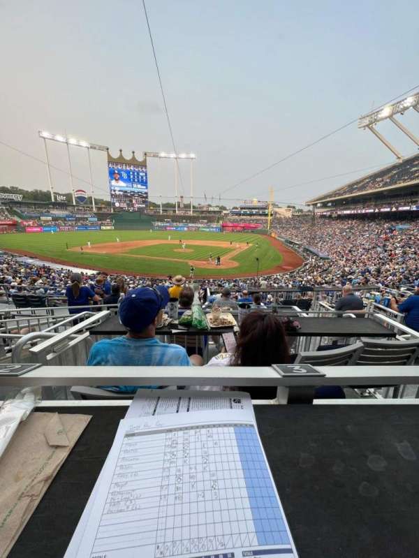 Kauffman Stadium, section: Diamond Club Box A