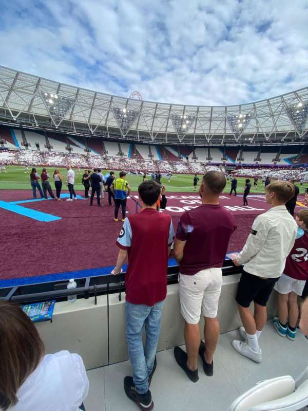 London Stadium, section: 107, row: 2, seat: 330