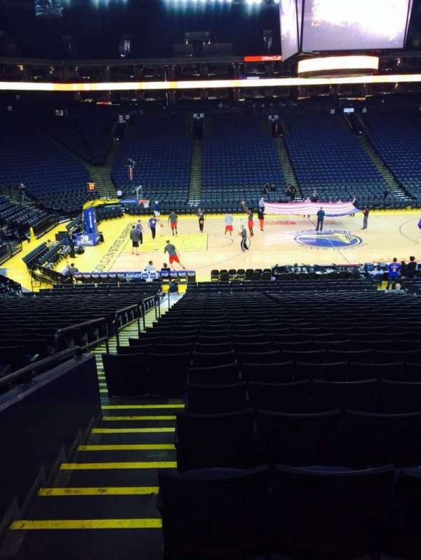 Oakland Arena, section: 101, row: 23, seat: 12
