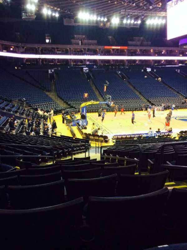 Oakland Arena, section: 103, row: 17, seat: 1